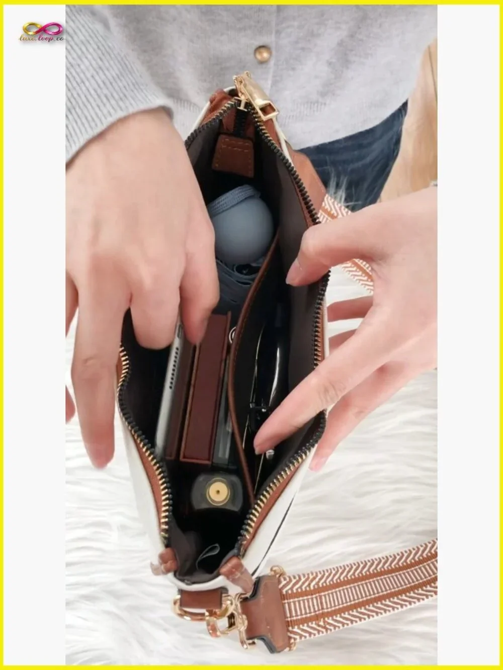 Trendy Vegan Leather Hobo Crossbody Bag with Wide Guitar Strap